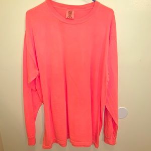 Coral long sleeve shirt. Size XL